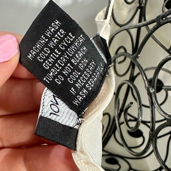 Jones New York white silky maxi slip dress size L - Picture 7 of 10